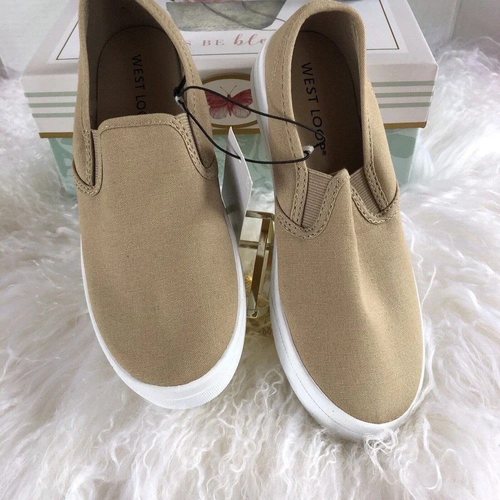 Women S West Loop Size Small 5/6 Slip On Tennis Shoes Sneakers NWT Brown… - Picture 16 of 16